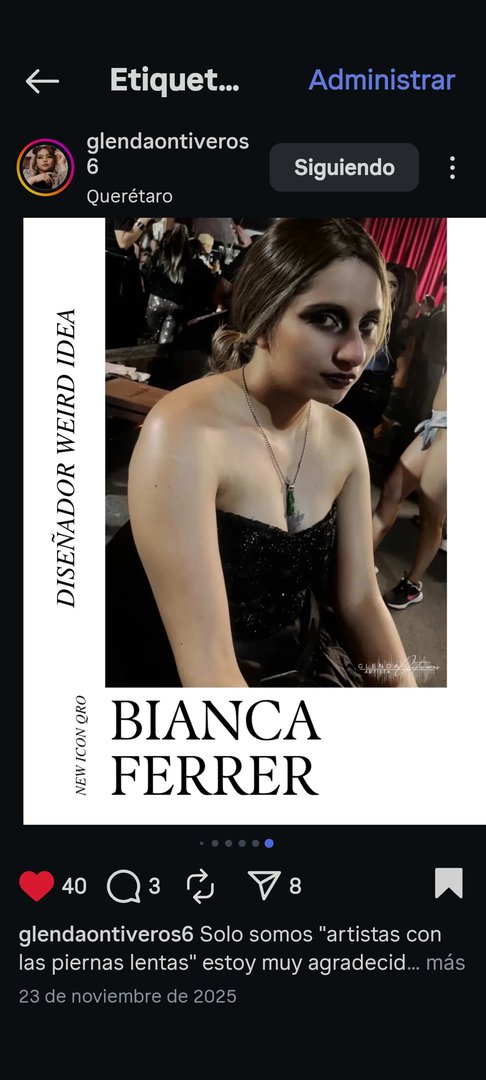 Publicación de Bianca ferrer en HolliModels