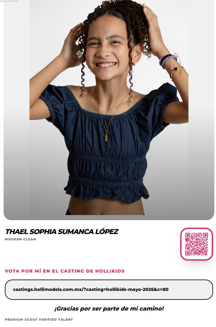 Publicación de Thael Sophia Simanca López en HolliModels