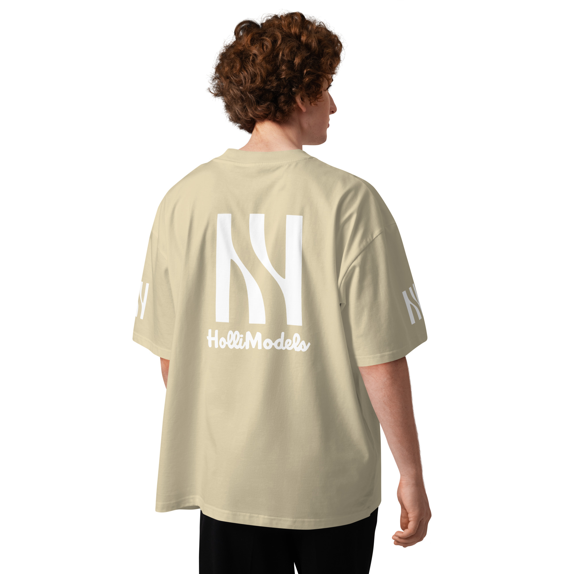 Camiseta oversize orgánica de cuello alto unisex- HolliModels - Imagen 10