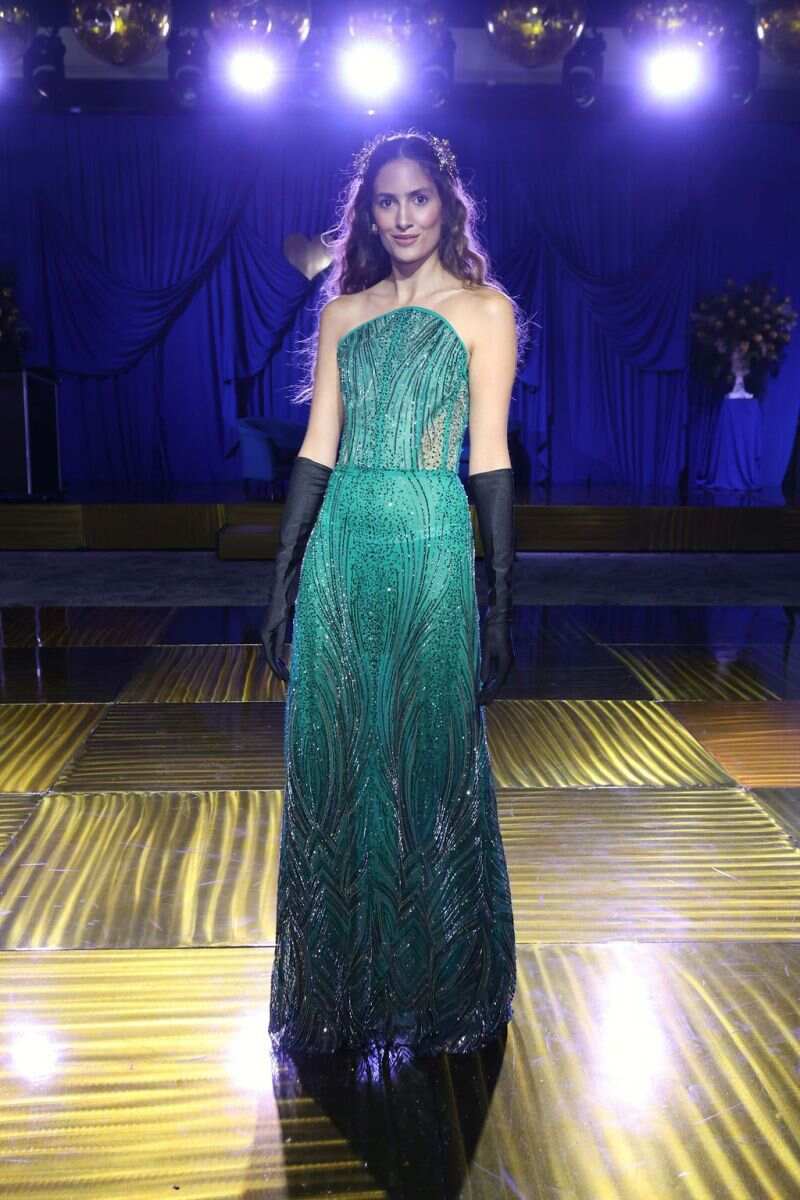 Vestido alta costura argentina Laurencio Adot