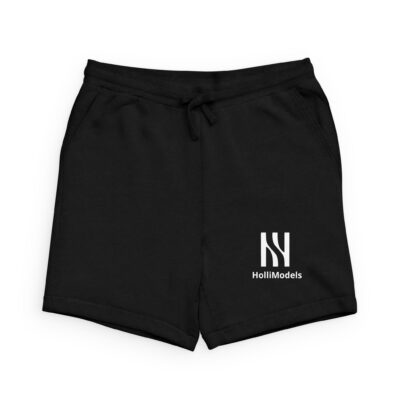 Pantalones cortos de felpa HolliModels con logotipo – Shorts deportivos casuales de felpa esponjosa